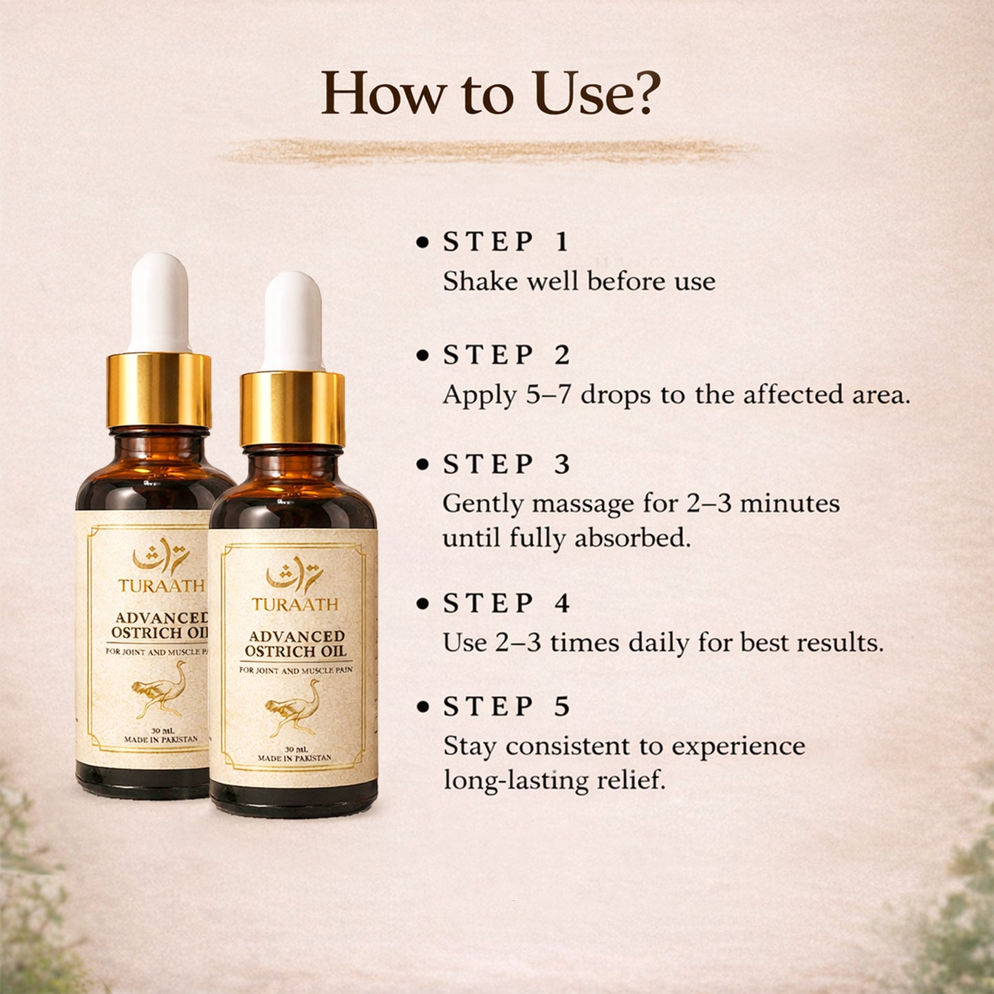 Pack of 2 Advanced Ostrich Oil